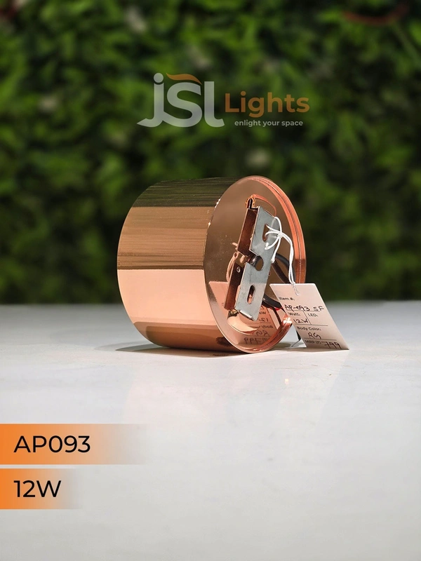 APRA 093 12W RG Round Surface Cylindrical Light - 12W, 3000K