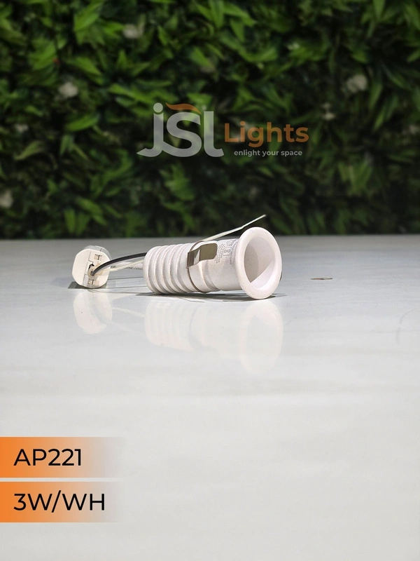 APRA 221 3W White Deep Recessed COB Downlight - 