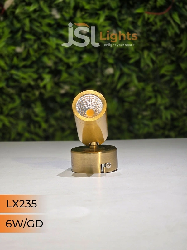 LX 235 6W Black GD Surface Wall Cob Focus Light - 6W, GD