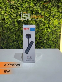 APRA AP795 6W Black PB Surface Wall Cob Focus Light - 6W, 3000K, Black PB