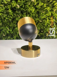 APRA AP595 12W Black RG Surface Wall 360° Cob Focus Light - 12W, 3000K, AB