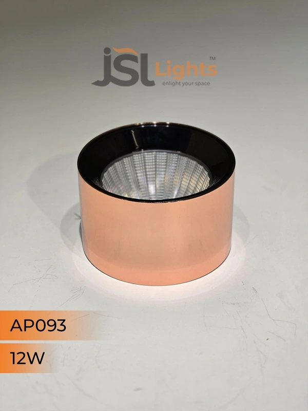 APRA 093 12W RG Round Surface Cylindrical Light - 12W, 3000K