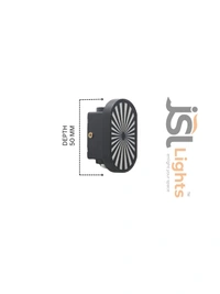 JSL 8720-A 8W Wall Light – Indoor & Outdoor Decorative IP65 LED Wall Washer for Modern Lighting - 1 pcs