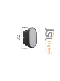 JSL 8720-B 8W Wall Light – Indoor & Outdoor Decorative IP65 LED Wall Washer for Modern Lighting - 1 pcs