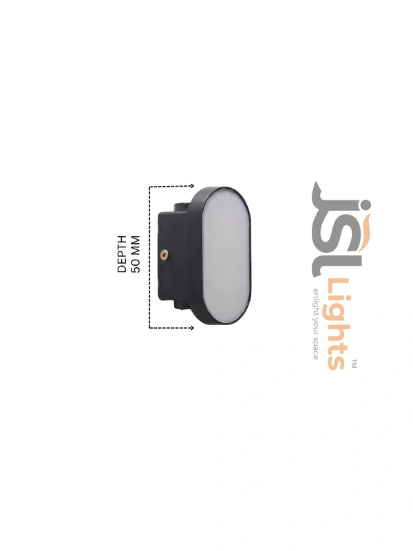 JSL 8720-B 8W Wall Light – Indoor & Outdoor Decorative IP65 LED Wall Washer for Modern Lighting - 1 pcs