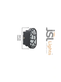 JSL 8720-C 8W Wall Light – Indoor & Outdoor Decorative IP65 LED Wall Washer for Modern Lighting - 1 pcs