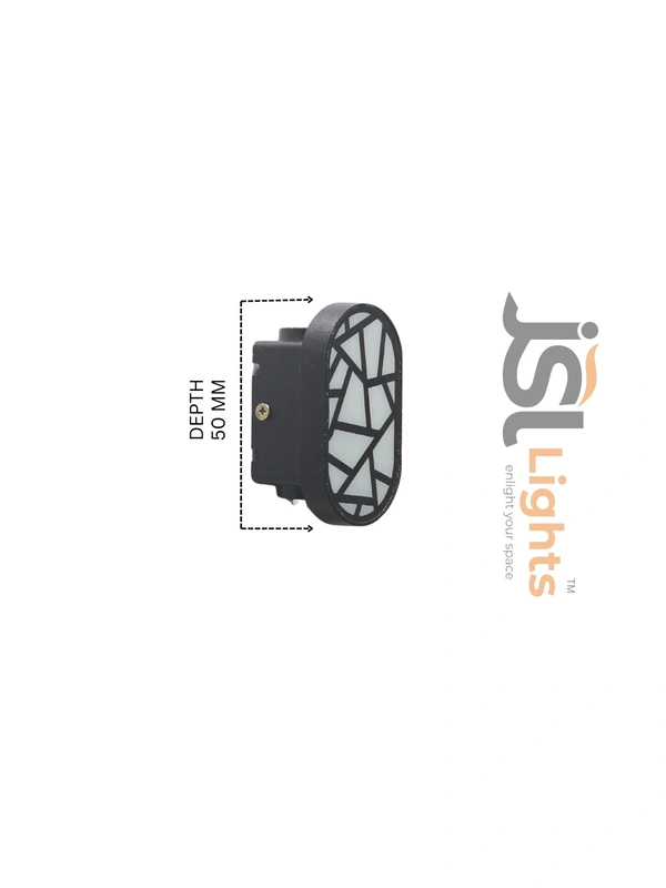JSL 8720-C 8W Wall Light – Indoor & Outdoor Decorative IP65 LED Wall Washer for Modern Lighting - 1 pcs