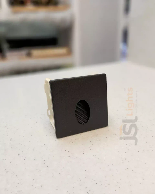 LX 626B 3W Square Black Foot Led Light - 3W, 3000K, Black