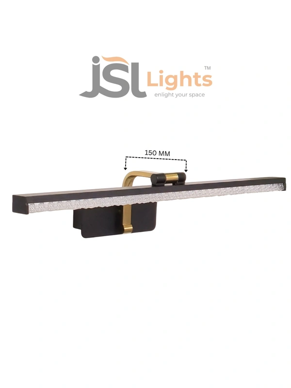 LX376 BK 12W Wall Mirror Light 3CCT | Glow Mirror - Premium Mirror Lights For Every Space - 1 PCS
