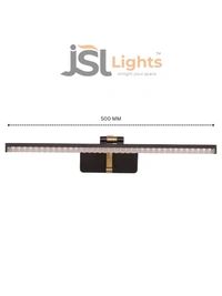 LX376 BK 12W Wall Mirror Light 3CCT | Glow Mirror - Premium Mirror Lights For Every Space - 1 PCS