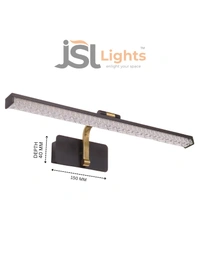 LX376 BK 12W Wall Mirror Light 3CCT | Glow Mirror - Premium Mirror Lights For Every Space - 1 PCS