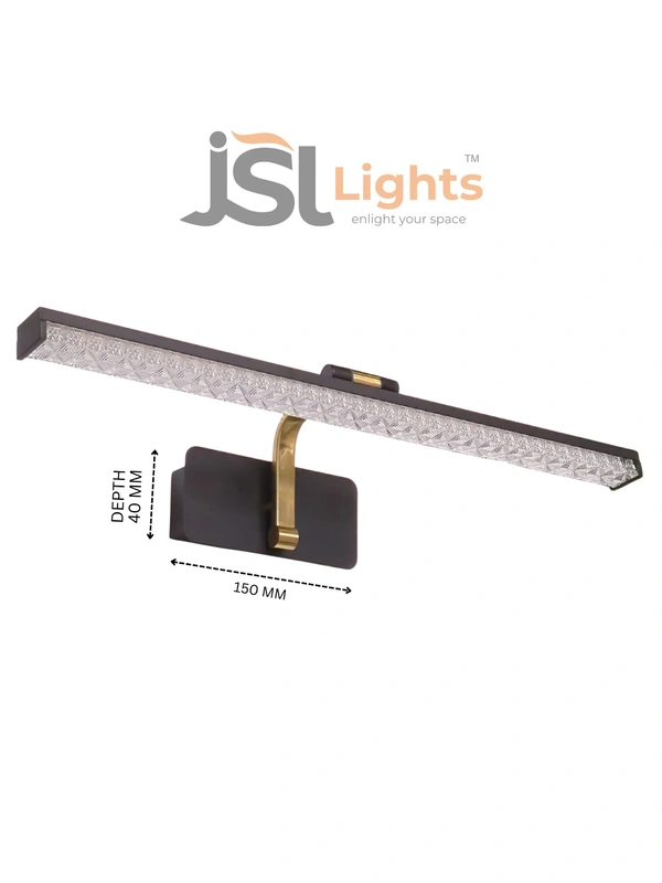 LX376 BK 12W Wall Mirror Light 3CCT | Glow Mirror - Premium Mirror Lights For Every Space - 1 PCS