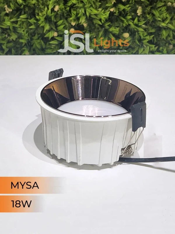 APRA Mysa 18W Round Diffused  Deep Recessed Downlight - 18W, 3000K