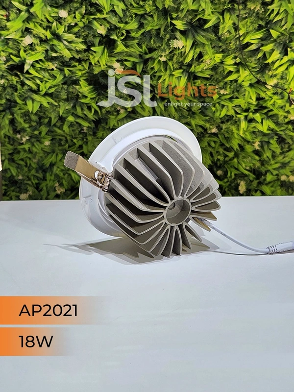 APRA AP2021 18W White Recessed COB Spotlight - 18W, 4000K