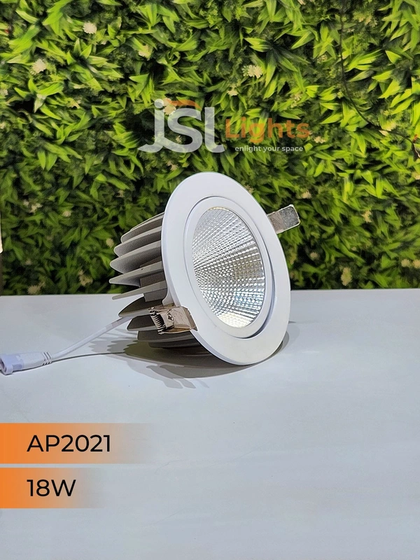 APRA AP2021 18W White Recessed COB Spotlight - 18W, 4000K