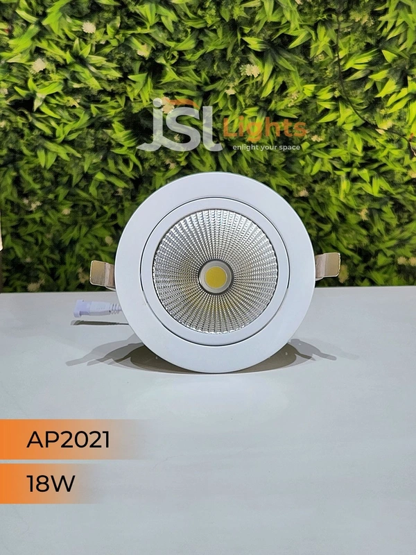 APRA AP2021 18W White Recessed COB Spotlight - 18W, 4000K