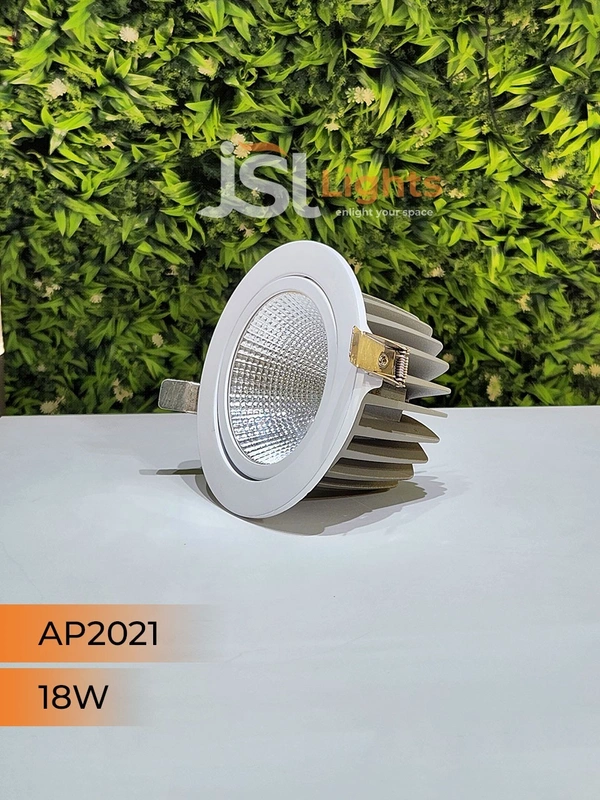 APRA AP2021 18W White Recessed COB Spotlight - 18W, 4000K