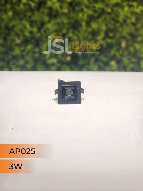 APRA AP 025 3W Black Linear Recessed COB Spotlight - 3W, 4000K