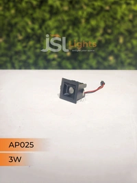 APRA AP 025 3W Black Linear Recessed COB Spotlight - 3W, 4000K