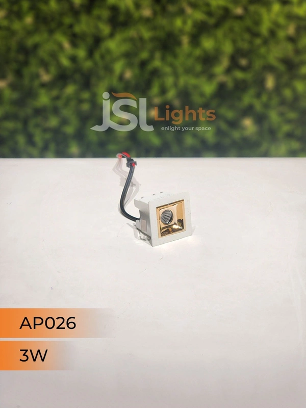 APRA  AP 026 3W White Rose Gold Linear Recessed COB Light - 3W, 3000K