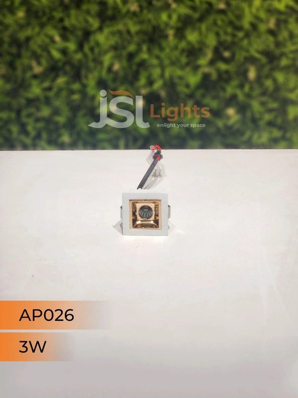 APRA  AP 026 3W White Rose Gold Linear Recessed COB Light - 3W, 3000K