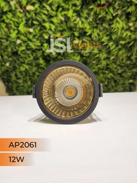 APRA AP2061 12W Black Deep Recessed COB Downlight GD Reflector - 12W, 4000K, Black GD