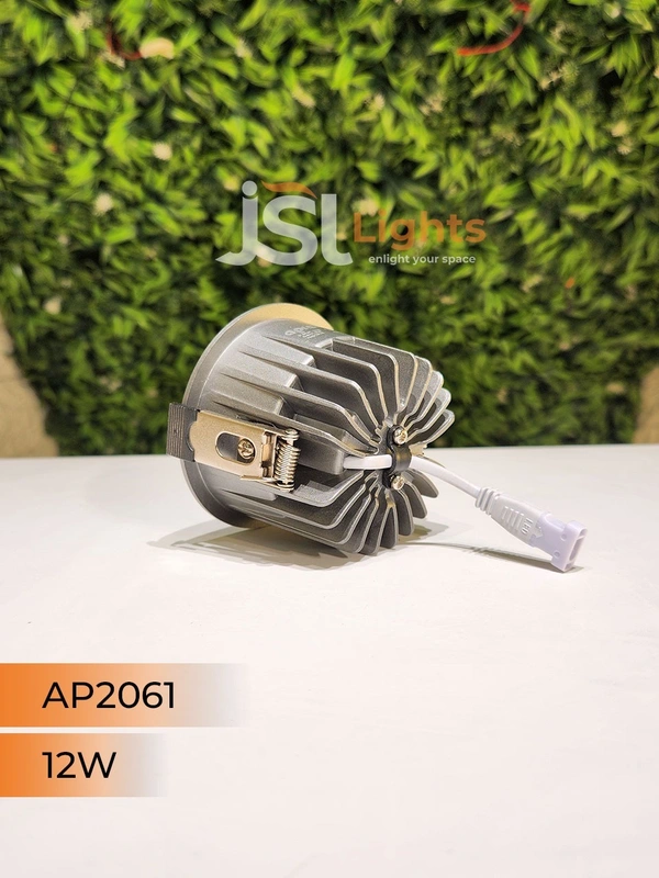 APRA AP2061 12W Silver Deep Recessed COB Downlight PB Reflector - 12W, 4000K, Silver PB