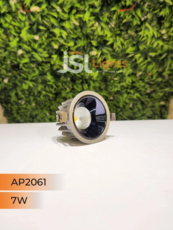 APRA AP2061 7W Silver Deep Recessed COB Downlight PB Reflector - 7W, 3000K, Silver PB