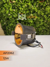 APRA AP2062 12W Black Deep Recessed COB Downlight RG Reflector - 4000K, Black