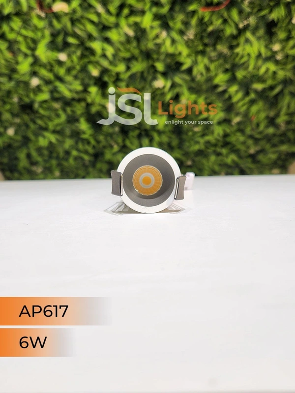 APRA AP 617 6W Grey Deep Recessed COB Downlight - 6W, 4000K
