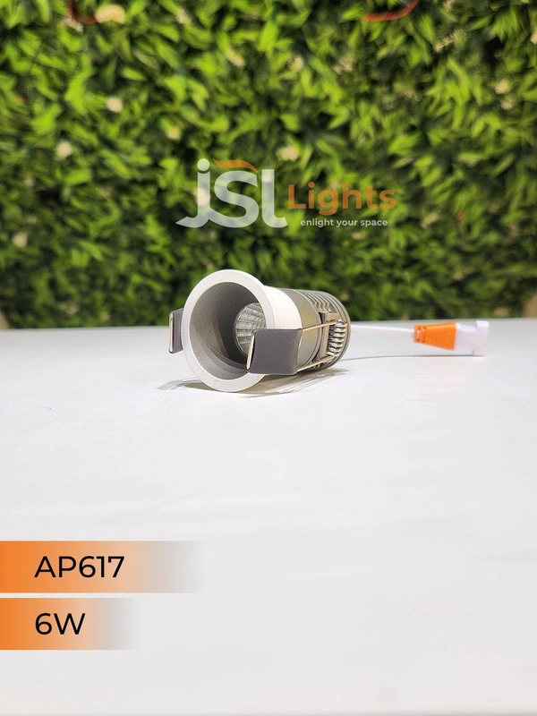 APRA AP 617 6W Grey Deep Recessed COB Downlight - 6W, 4000K