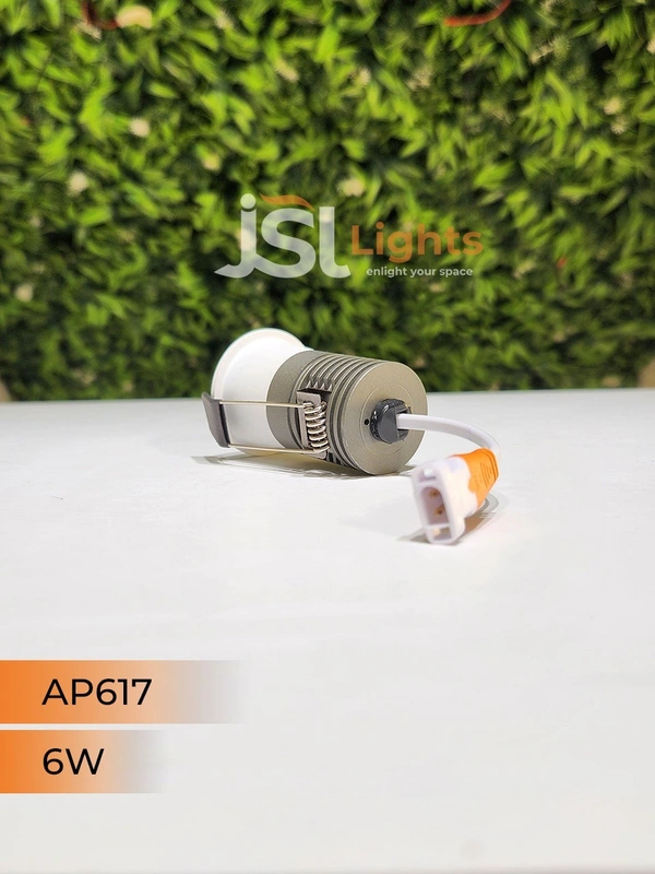 APRA AP 617 6W Grey Deep Recessed COB Downlight - 6W, 4000K