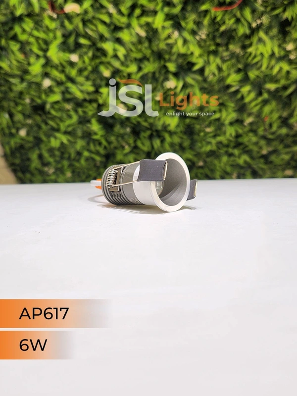 APRA AP 617 6W Grey Deep Recessed COB Downlight - 6W, 4000K