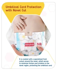 Babyhug Advanced Tape Style Diapers New Born Size - 24 Pieces