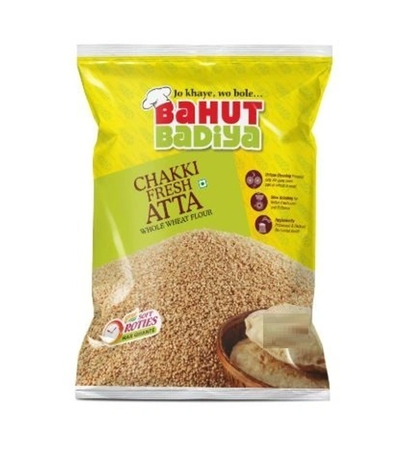 Bahut Badiya Chakki Fresh Atta (గోధుమ పిండి) 1 Kg