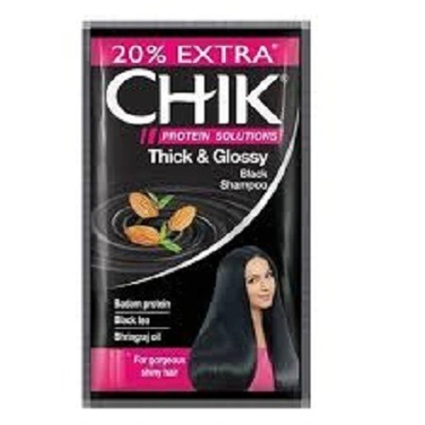 Chik Shampoo Black 1Rs Sachet (Pack of 16)