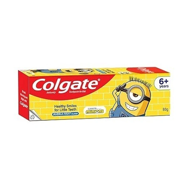 Colgate Kids Toothpaste, For 6+ Years, Minions, Bubble Fruit Flavour Toothpaste  (80 g)