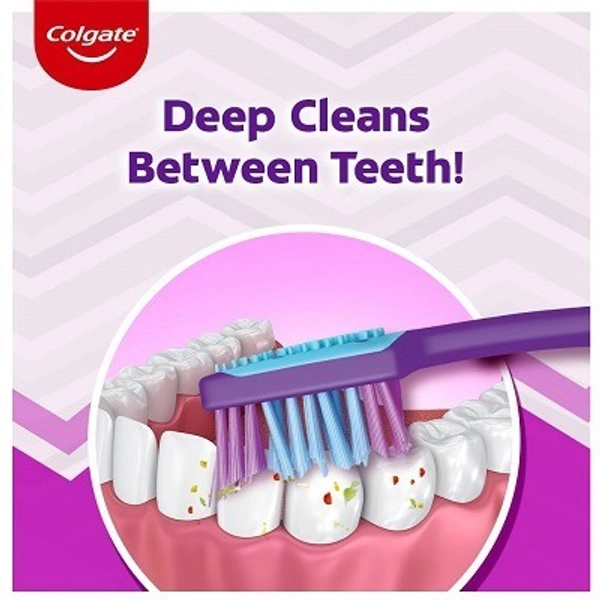 Colgate Zigzag Medium Toothbrush Multicolour 1Pc