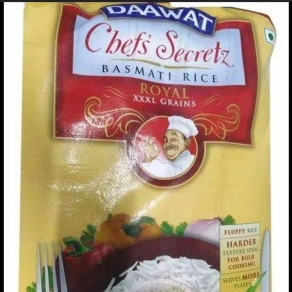 Daawat Brand Chefs Secretz Royal Xxxl Basmathi Rice Loose - 500g