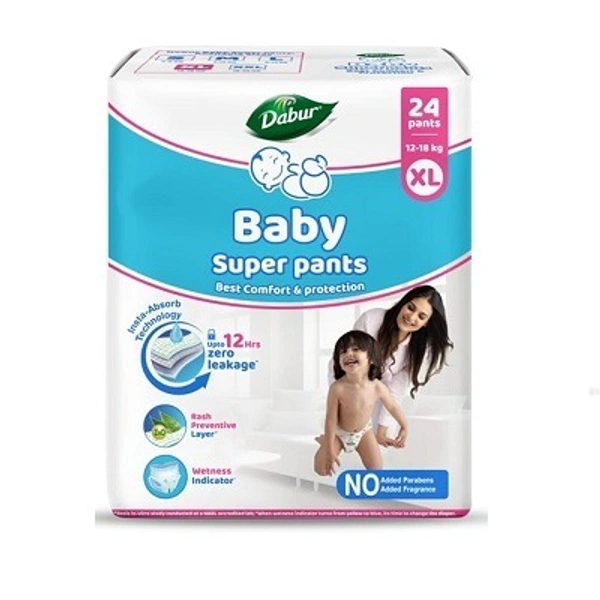 Dabur Baby Super Pants - XL (24 Pieces)