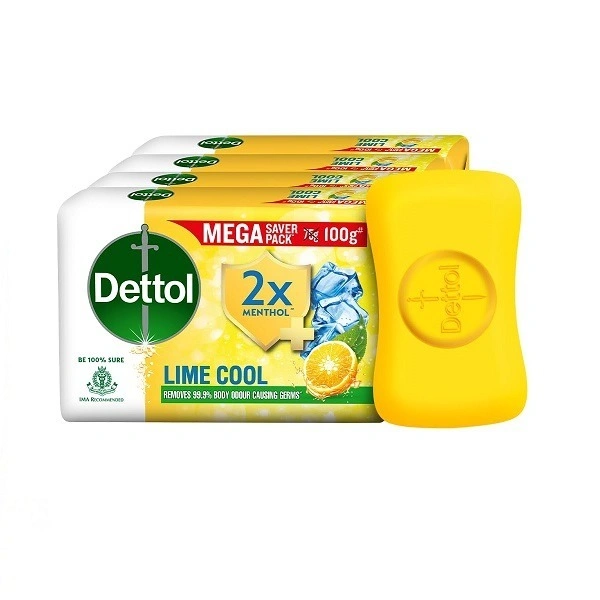 Dettol Lime Cool Soap 100g (Pack of 4)