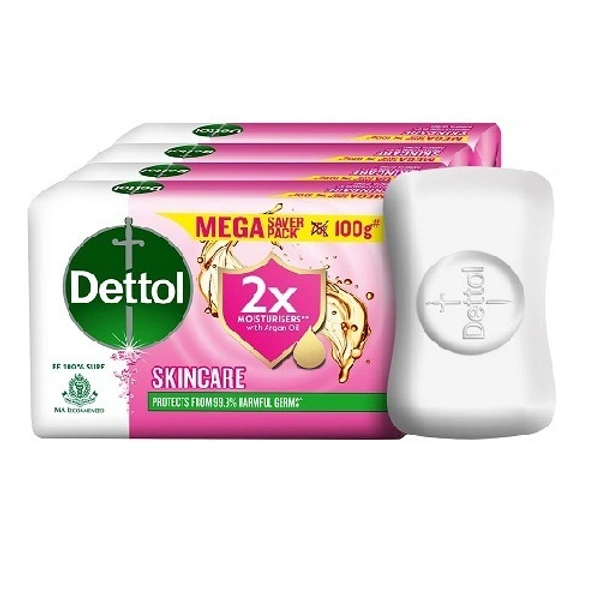  Dettol Skincare Moisturizing Beauty Soap 100g (Pack of 4)