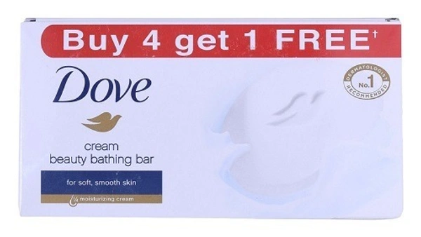 Dove Cream Beauty Bathing Soap 100g (Pack of 5)