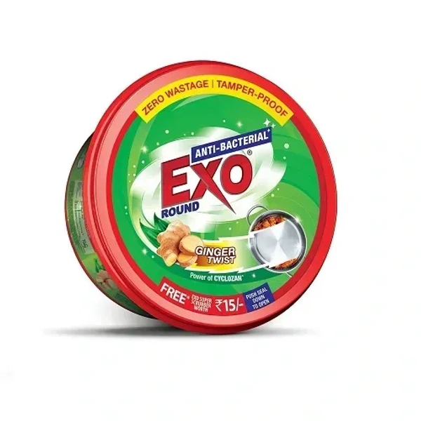  Exo Round Dishwash Bar 700gm With Exo Super Scrubber Free