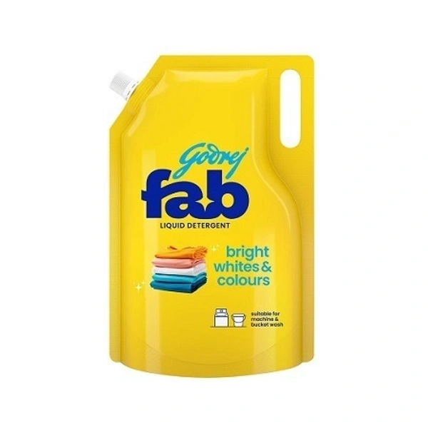 Godrej Fab Refill Pouch for Machine Fresh Liquid Detergent  (950 ml)