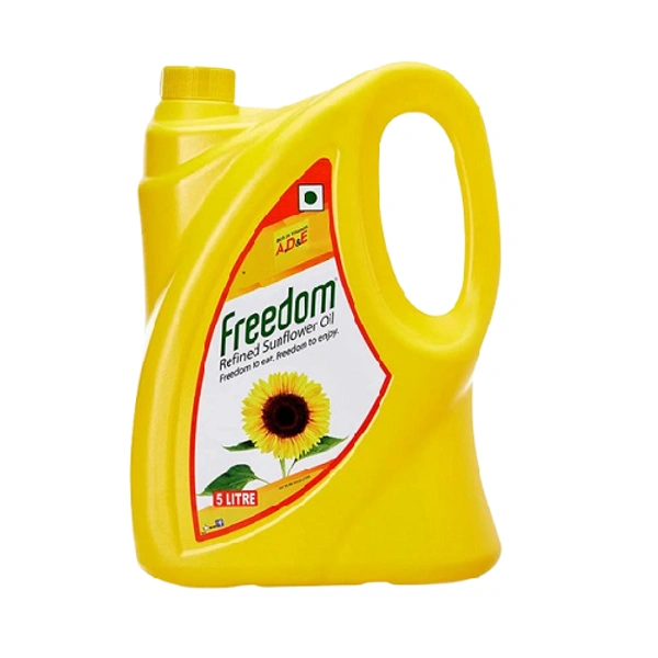 Freedom Refined Sunflower Oil Can 5L