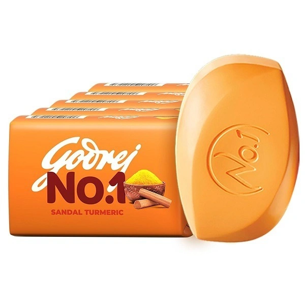 Godrej No.1 Sandal & Turmeric Soap (5 x 100g)