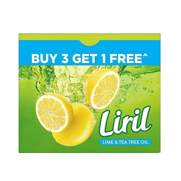  Liril Lime and Tea Tree Oil Soap 125 g (Buy 3 Get 1)