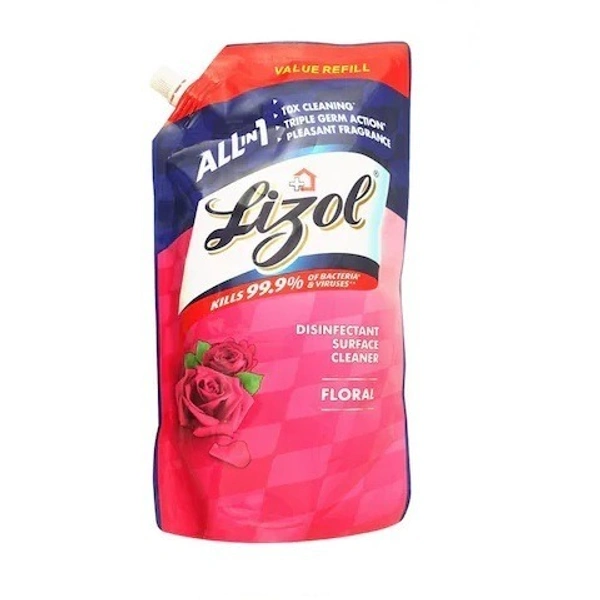 Lizol Floral Disinfectant Surface Cleaner Refill Pack 750 ml