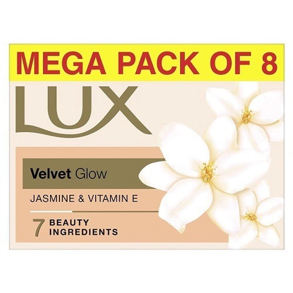 Lux Jasmine & Vitamin E Soap 150g (Pack of 8)